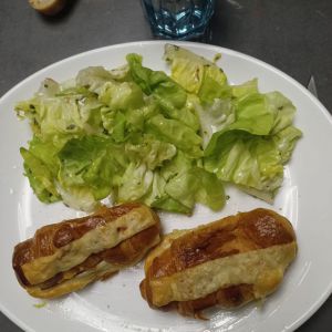 Recette Croissants farcis dinde Gouda à l'air fryer Ninja FOODI AF 400