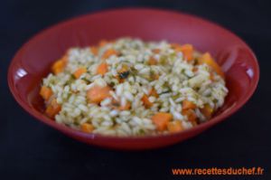 Recette Risotto aux carottes et laitue de mer