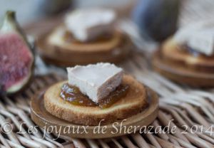 Recette Toast de foie gras sur chutney de figues