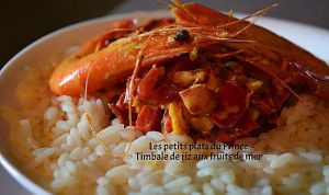 Recette Timbale de riz aux fruits de mer