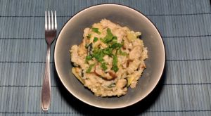 Recette Risotto aux shiitakés, navet et épinards