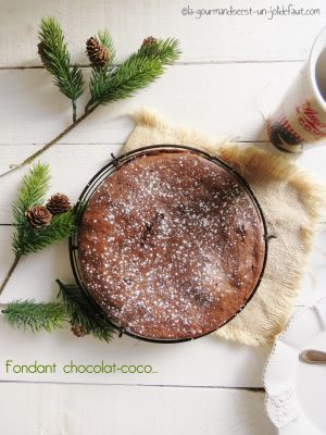 Recette Fondant chocolat-coco au mascarpone