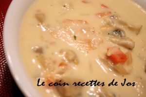 Recette Soupe crémeuse au poulet