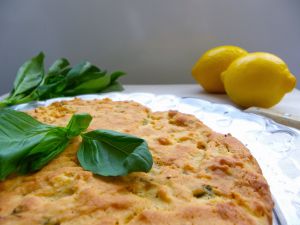 Recette Moelleux citron - basilic à l'huile d'olive (vegan)