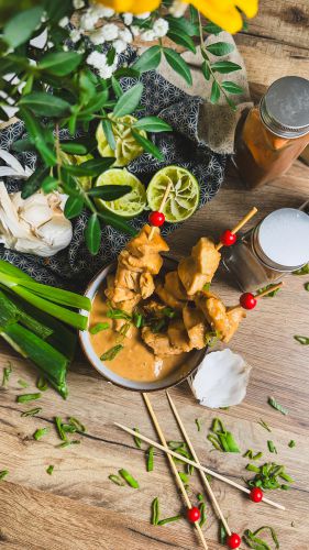 Recette Brochette de poulet sauce satay