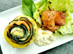 Recette Muffins salés de légumes et saumon parfumés Curry estragon : une recette facile d’entrée