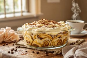 Recette Addictif et ultra crémeux : ce tiramisu façon cinnamon rolls va vous obséder