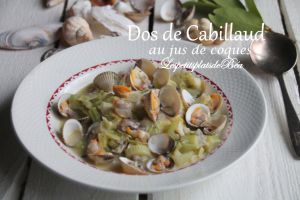 Recette Dos de cabillaud au jus de coques