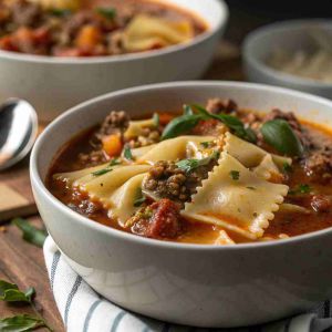 Recette One Pot Lasagna Soup – 30-Minute Easy Dinner