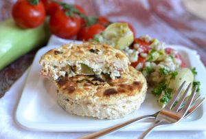 Recette Flans à la ratatouille, ricotta et féta