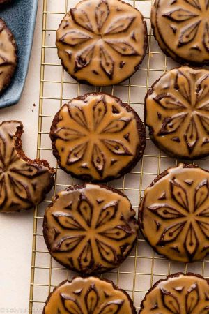 Recette Stamped Chocolate Espresso Cookies