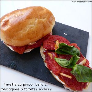 Recette Navettes au jambon bellota