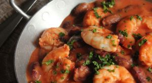 Recette Mijoté de crevettes & haricots rouges