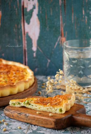 Recette Quiche ricotta/petits pois et pignon de pin