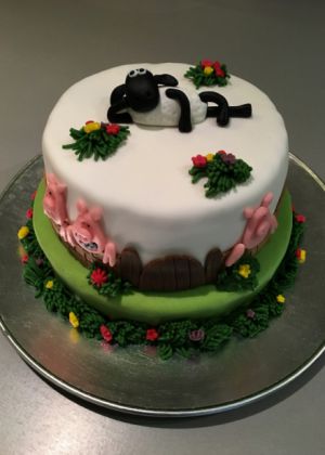 Recette Gâteau d’anniversaire Shaun, le mouton #1