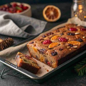 Recette Christmas Fruitcake Traybake – Easy Sheet Pan Version