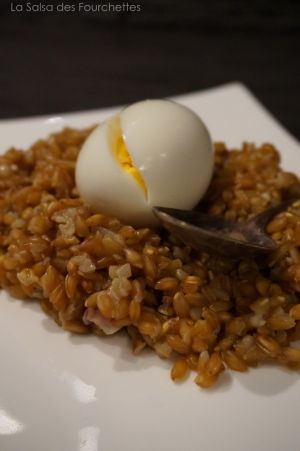 Recette "RISOTTO" à L'Epeautre aux Echalotes et au Parmesan