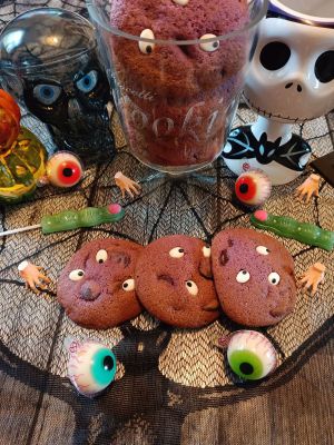 Recette Cookies aux globes oculaires de Mercredi