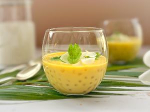 Recette Perles du japon au lait de coco et mangue