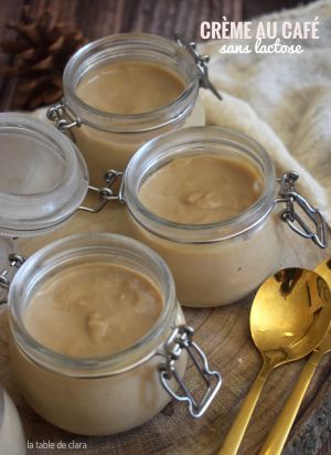 Recette Crème au café sans lactose