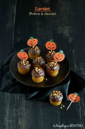 Recette Cupcakes {Potiron & chocolat} #Halloween vegan