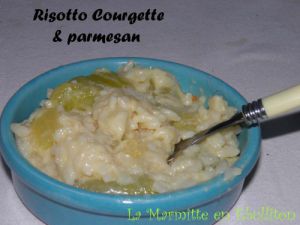 Recette Risotto Courgette & Parmesan