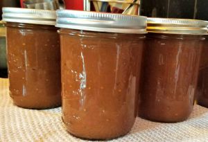 Recette Recette facile de conserves de sauce barbecue aux pommes!