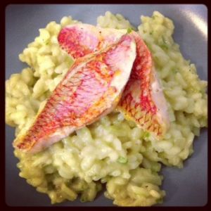 Recette Risotto au basilic et rouget