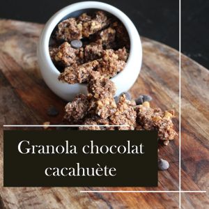 Recette Granola chocolat et cacahuètes