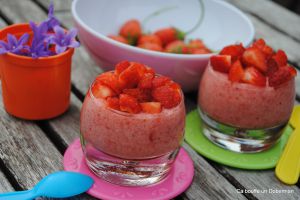 Recette Mousse légère aux fraises et fraises givrées