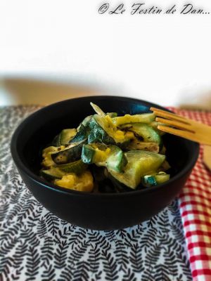 Recette Courgettes à l'Ortie et au Tartare végétal au Cookéo