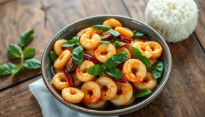 Recette Fruits de mer sautés au basilic thaï : simple et délicieuse