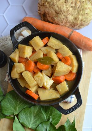 Recette Mijoté carottes et céleri #végétarien