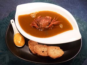 Recette Soupe de crabes verts