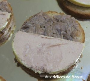 Recette Toasts de foie gras à la crème de champignons au porto