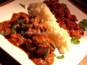 Recette Agneau Au Curry Et Haricots Rouges-Rogan Josh Rajma