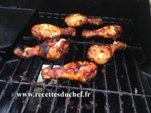 Recette Cuisses de poulet au barbecue