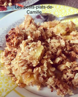 Recette Crumble mangue & ananas