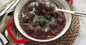 Recette Boulettes de bœuf façon bourguignon