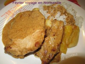 Recette Côtes de porc à la mode Normande