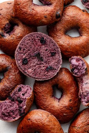 Recette Homemade Blueberry Bagels (Real Flavor)