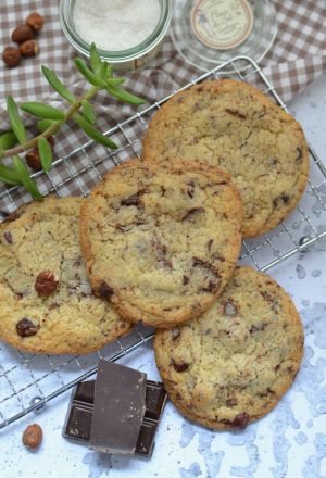 Recette Cookies chocolat noisettes d'Eglantine