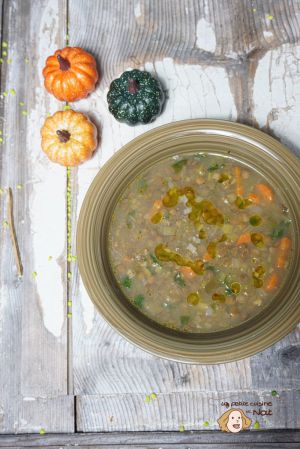 Recette Soupe de lentilles blondes à la coriandre et aux épices