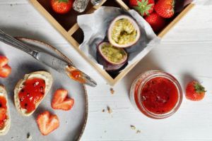 Recette Confiture de fraises et fruits de la passion