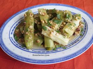 Recette Poireaux vinaigrette au miso