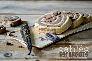 Recette Sables escargots – Sablés à la vanille et chocolat de Michalak