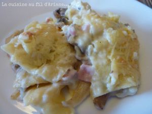 Recette Lasagnes jambon-champignons