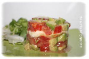 Recette Tartare d'avocat, tomate , mozzarella