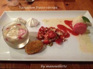 Recette Variation fraise-sûreau