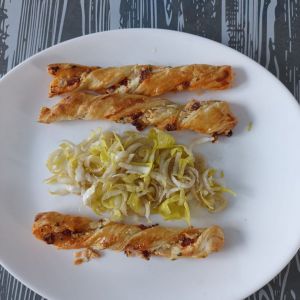 Recette Torsades feuilletées chorizo fromage au combi Ninja